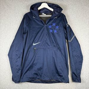 Nike Mens Size Small Pullover Windbreaker Quarter Zip Field General Rush Blue